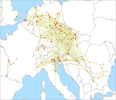 QSO map for 2.3 GHz