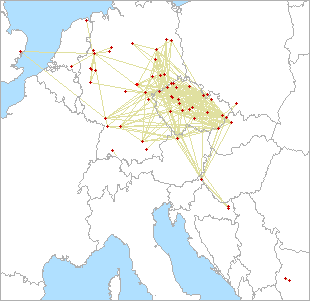 QSO map for 3.4 GHz