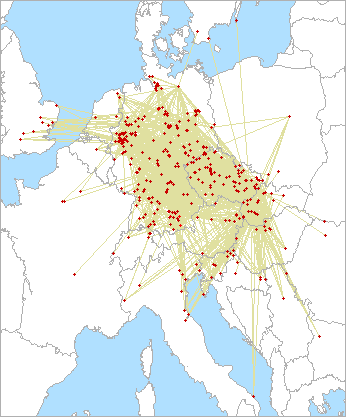 QSO map for 1.3 GHz