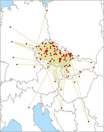 QSO map for 144 MHz