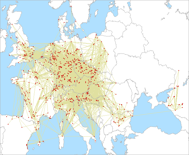 QSO map for 1.3 GHz