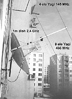 Sústava satelitných antén OM7AQ