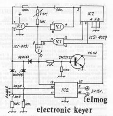 Elektronický kľúčovač (keyer) Come transistor sarà necessario utilizzare del darlington o ordinario con un grande h21e