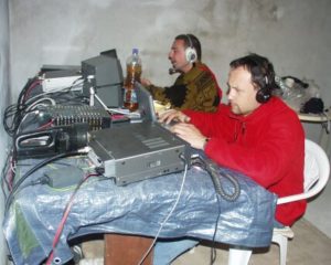 Ruda OK1TNM a Rosťa OK1DXF v akci