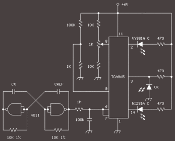 Presný merač kapacity kondenzátorov