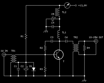 Jednoduchý 15W lineár na KV