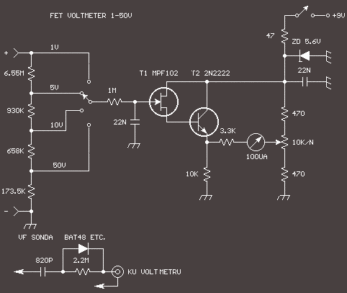 Voltmeter s veľkou vstupnou impedanciou – aj na meranie VF napätí