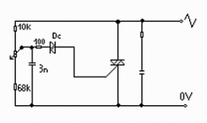 Schéma zapojenia triakového regulátora