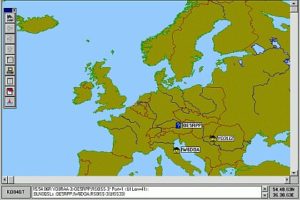 UI-View s odlišným zobrazením mapy po inom prelete ISS
