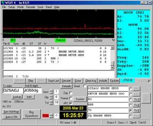 Screenshot OM7CM z EME spojenia