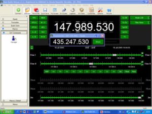 Obrazovka programu HamRadio DeLuxe