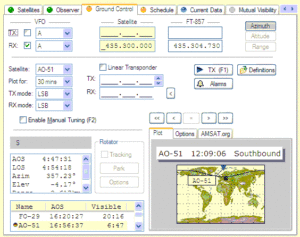 Satellite Tracking HamRadio Deluxe