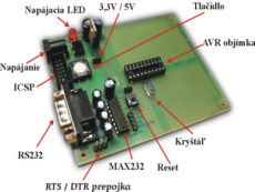 Development board for ATMEL AVR20 processors