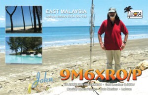 9M6XRO portable QSL