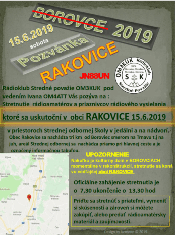 Stretnutie rádioamatérov Rakovice 2019 (Borovce)