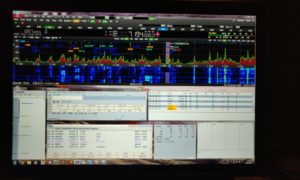 SDR spectrum 40m during the contest