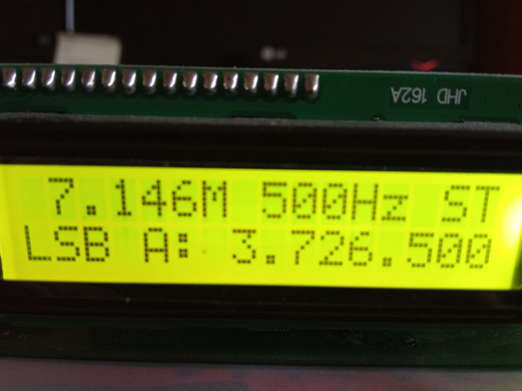Displej QRP transceivera uBITX