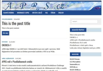 Nový web o APRS nielen v OK