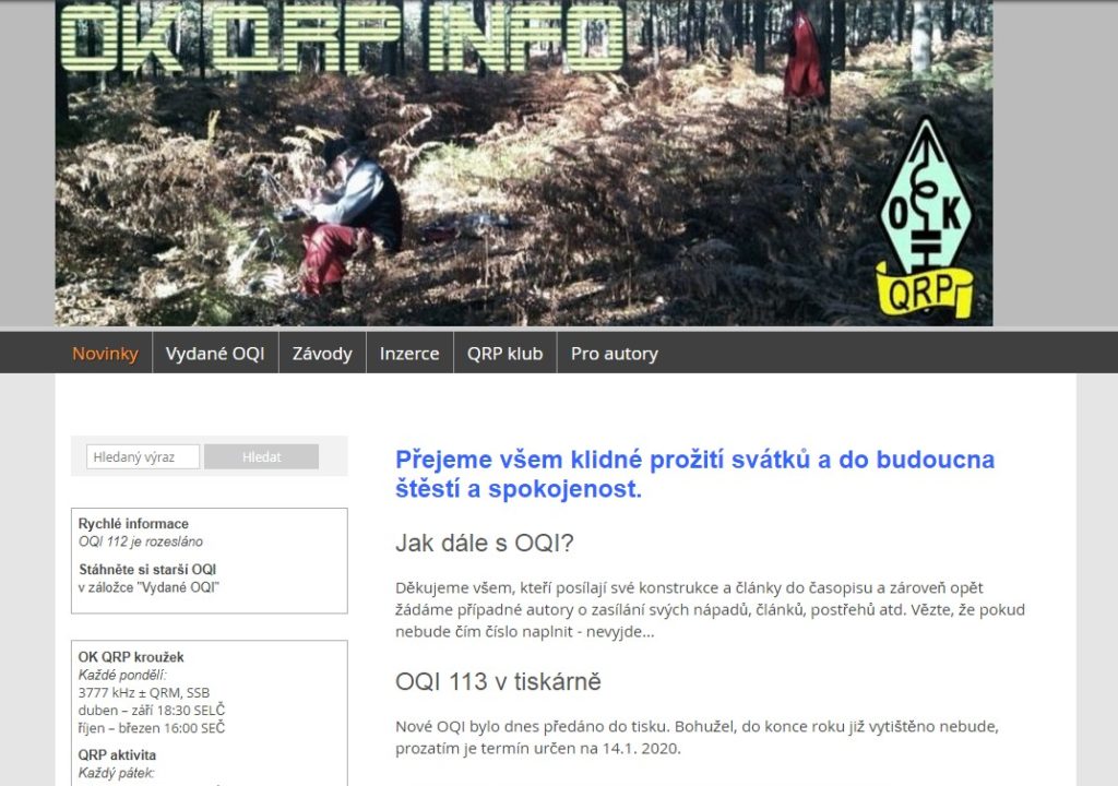 OK QRP info webové stránky