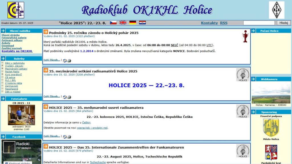 Nový web OK1KHL