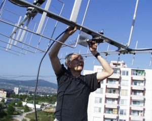 OM5LD pri práci na VKV anténach