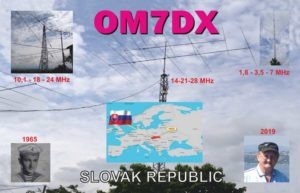OM7DX QSL lístok