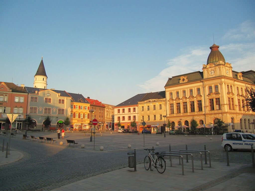 Přerov, námestie T.G. Masaryka