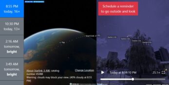 Sledujte satelity na nočnej oblohe