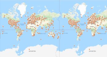 EME stanice na 144 MHz, 432 MHz a 1296 MHz vo svete