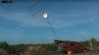 Antény stožiar na portable cez ihlu OK1FJZ