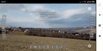 Dioptra™ Lite – meranie azimutu a elevácie