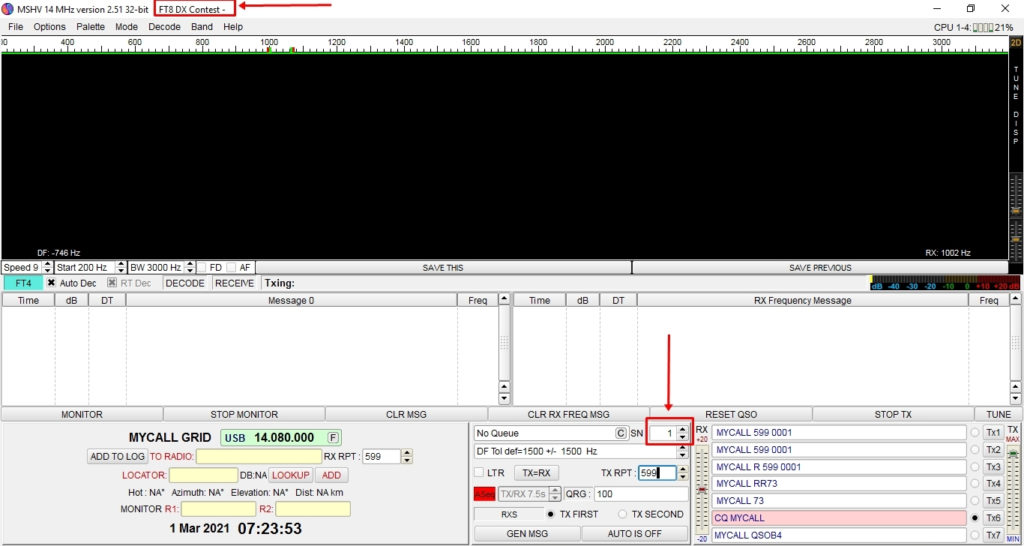 FT8 DX contest v MSHV