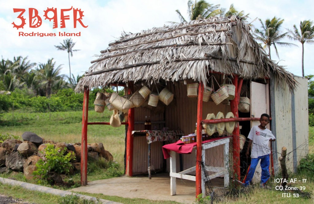 3B9FR QSL lístok