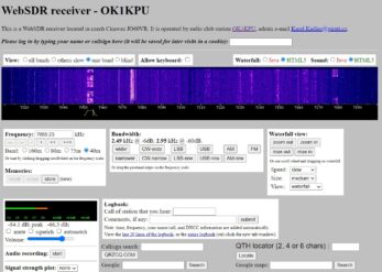 WebSDR OK1KPU Doubravka