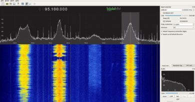Gqrx SDR softwarový prijímač