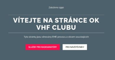 VHF.cz - nový web