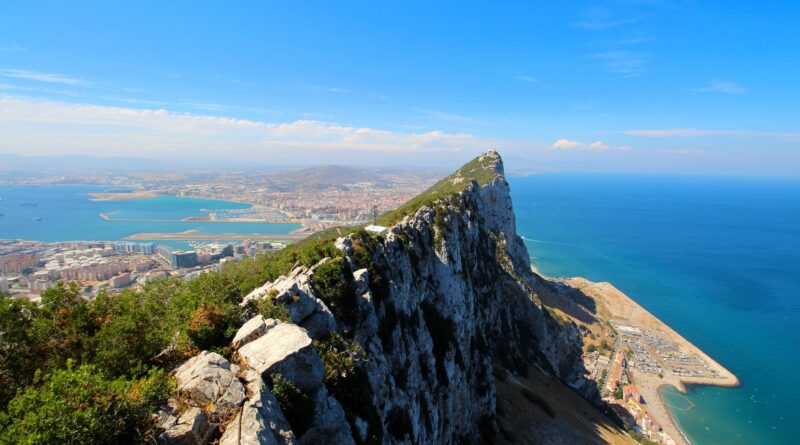 Dominantná vápencová skala Gibraltáru