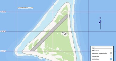 Mapa ostrova Minami Torishima