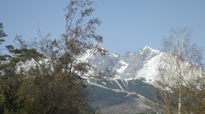 Novembrové Tatry z Tatranskej Lomnice