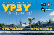 VP5Y náhľad QSL lístka