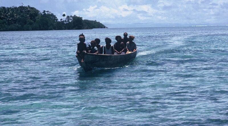 Typowa łódź używana na Oceanie Spokojnym