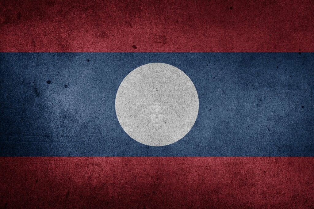Laos vlajka