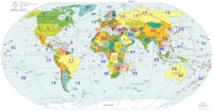 Online puzzle WAZ mapa sveta