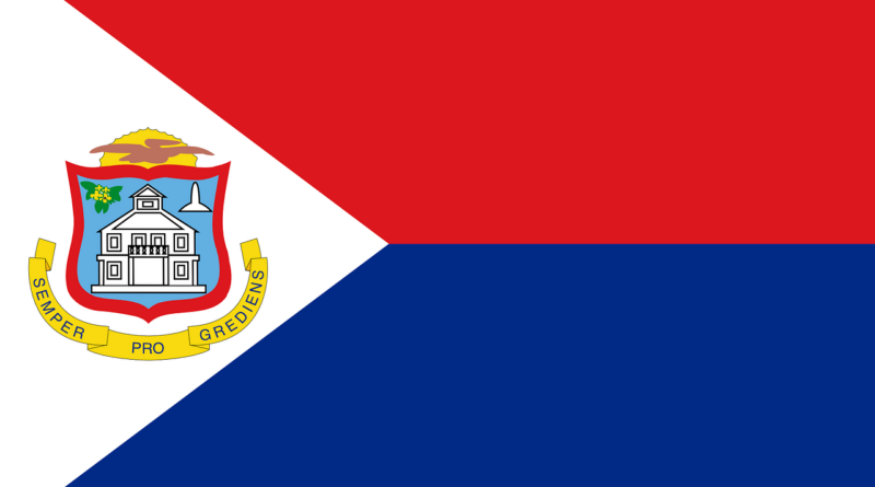 Vlajka Sint Maarten odkiaľ bude pracovať expedícia PJ7K