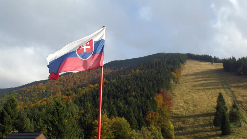 Slovenská vlajka v Malej Fatre