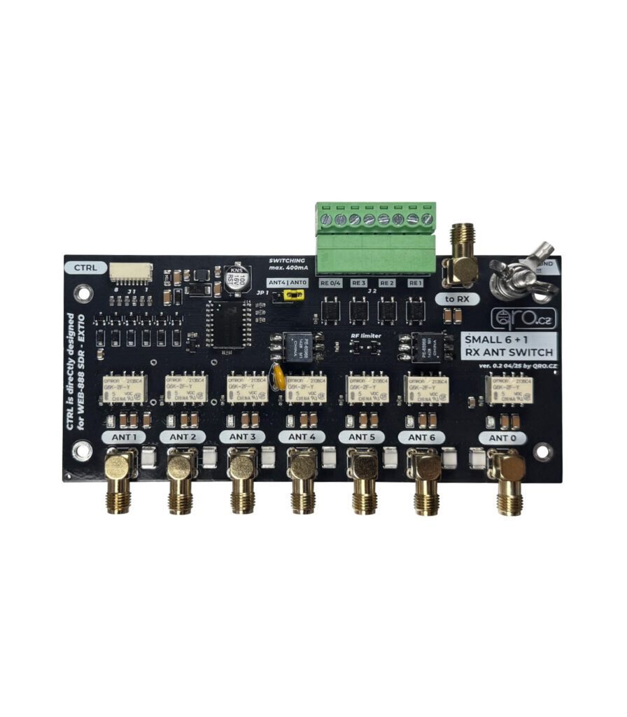 Malý 6+1 RX anténny prepínač (kredit: https://hamparts.shop)