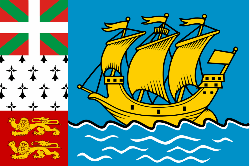 Vlajka Saint-Pierre & Miquelon odkiaľ budú QRV FP5KE