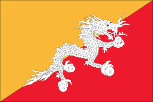 Bhután - vlajka