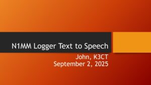 N1MM Logger Text to Speech