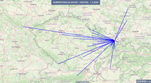 Smerová mapa spojení v MOONlog-u